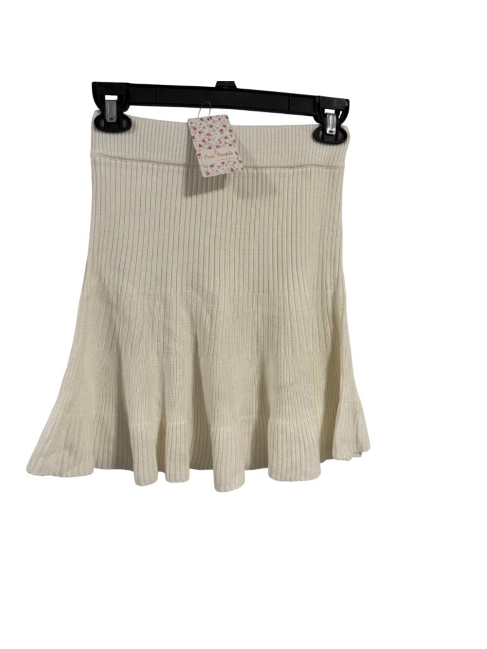 Free People Women's Solid Gold Sweater Skirt Cream Size XS NWT‎